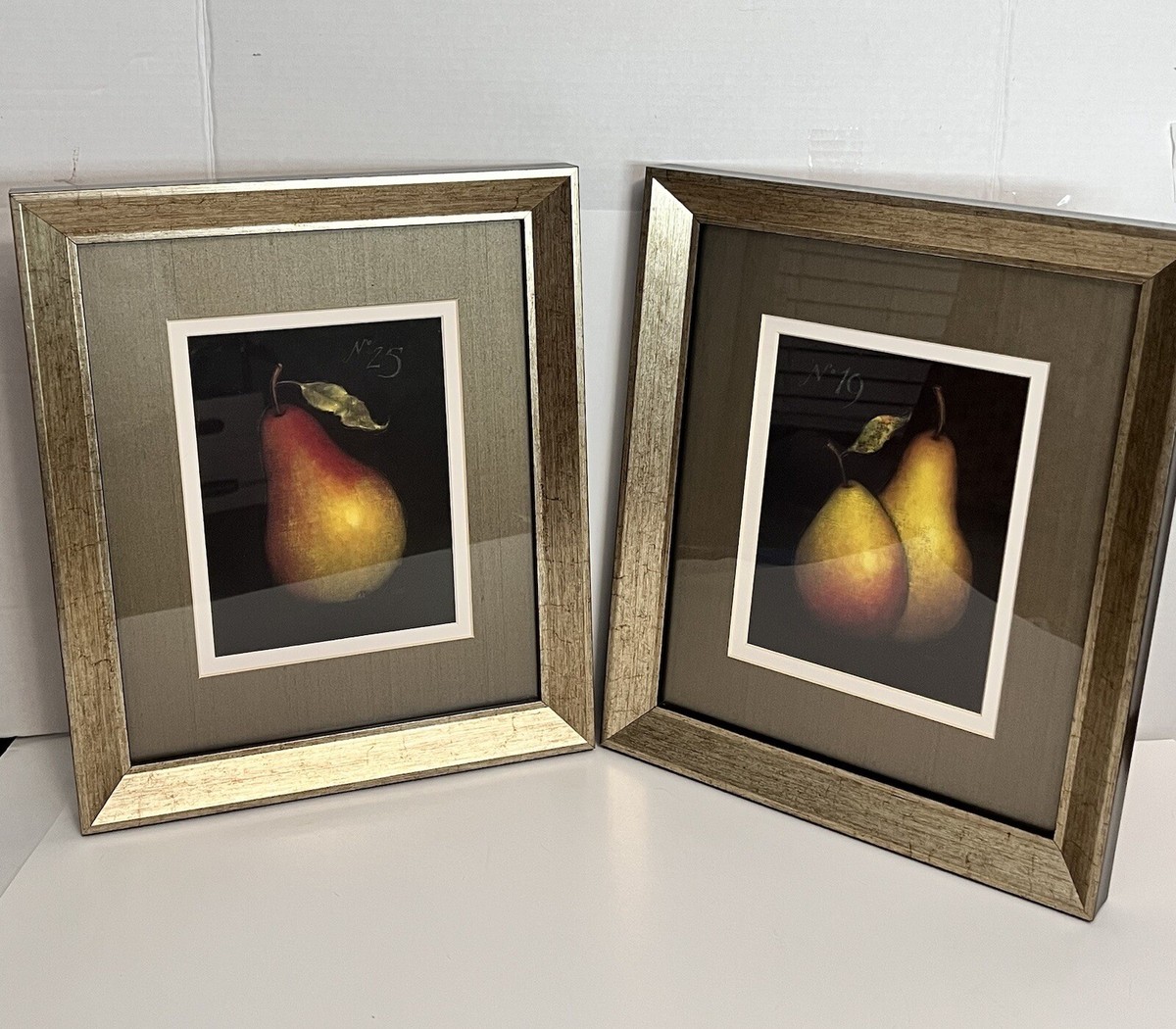 Emily Adams Art in Motion Pears No. 19 & 25 Framed & Matted