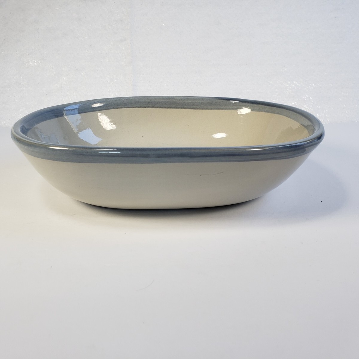 Louisville Stoneware Serving Bowl Gaggle of Geese Oval Made