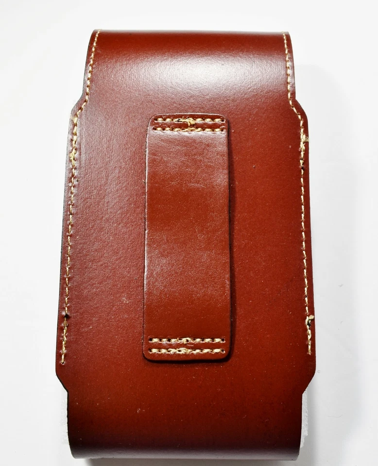 7" GRANDE BOLSA DE COURO COLDRE CINTO CAPA DE CELULAR UNIVERSAL OVERSIZE #EH13005 - Imagem 4 de 4