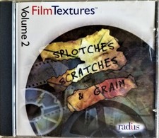 EDITING CD -RADIUS SPLOTCHES, SCRATCHES, GRAIN VOL 2 QuickTime Textures -Super 8