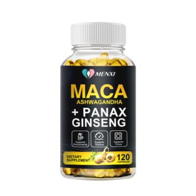 Organic Maca Root Capsules | 120 Pills | Peruvian Maca Extract for Men & Women