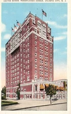 Postcard NJ Atlantic City Colton Manor Penn Avenue 1947 Linen Vintage PC G5422