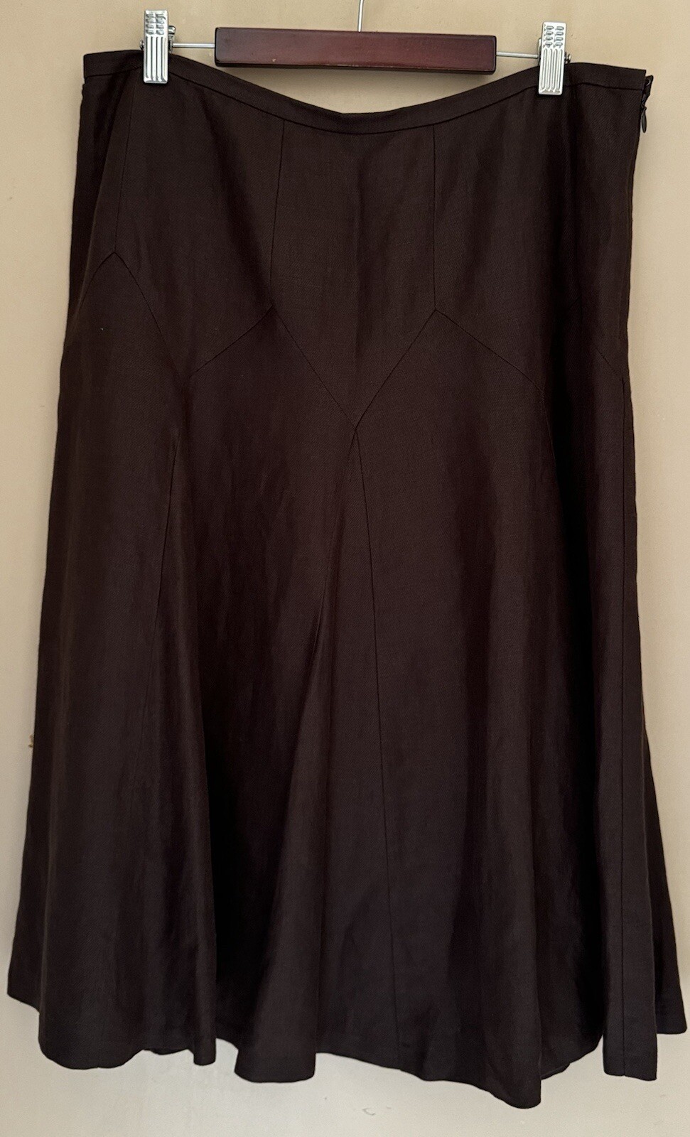 Le Suit | Skirts | Nwot Le Suit Long Tweed Suitskirt Fully Linedrusty Brown Colorsplit Size 4p