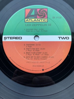 Led Zeppelin III LP Vinyl Record Album SD 19128 EXCELLENT | eBay
