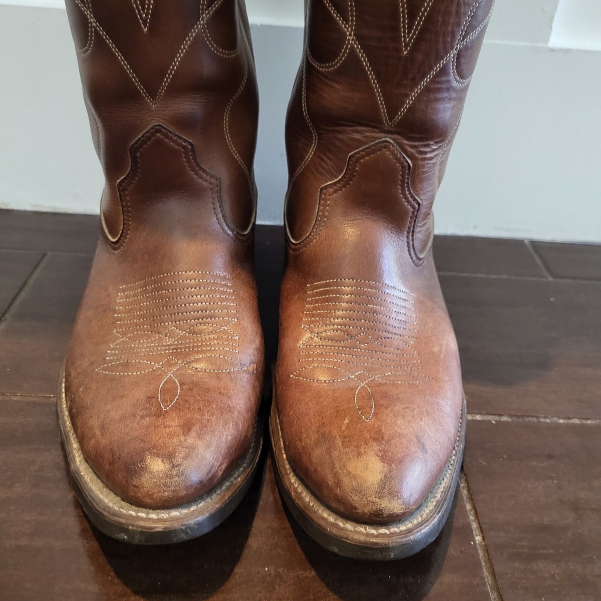 Vintage 1970-80's Double H brand cowboy boots Men's Size 8D | eBay