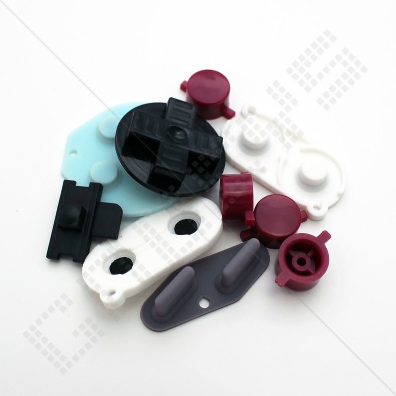 Nintendo Game Boy Original DMG-01 Game Boy Zero 4 BUTTONS + RUBBER PADS!