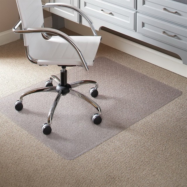 Large 46" x 60" Vinyl Office Chair Mat for Carpet & Floor Protector for