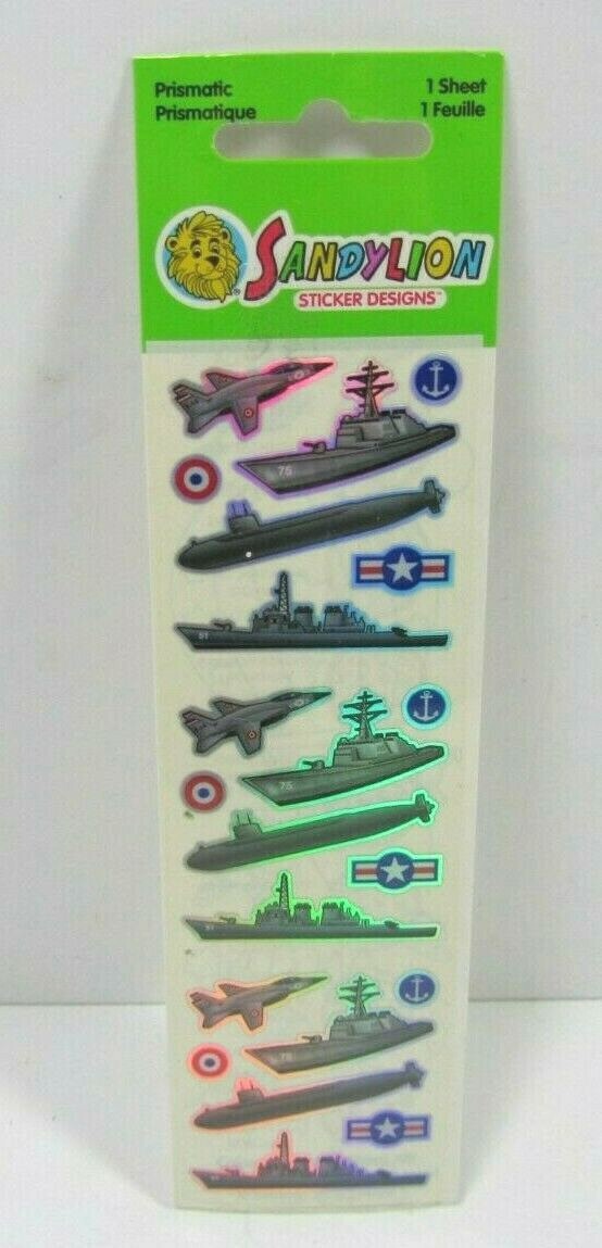 サンディライオン Vintage Sandylion Sticker Designs Package 1 Sheet Prismatic Navy