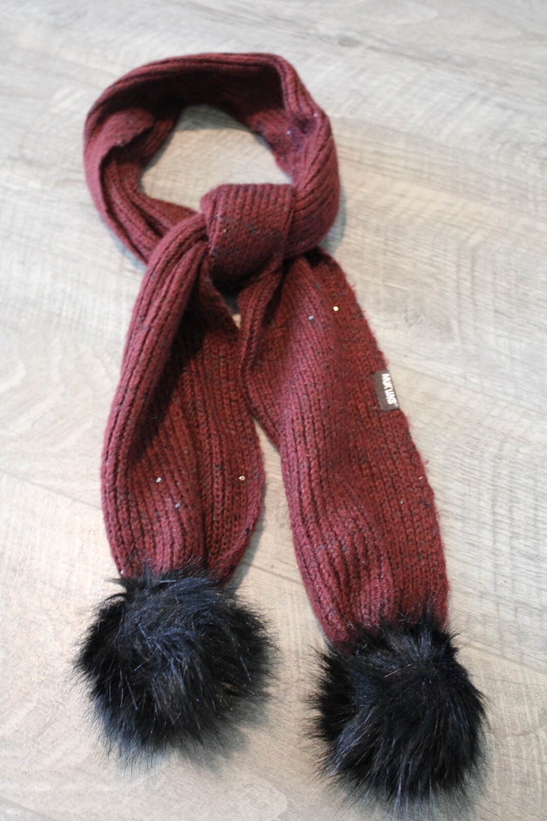 Muk Luks Oblong Rectangle Knit Solid Dk Brick Red… - image 15