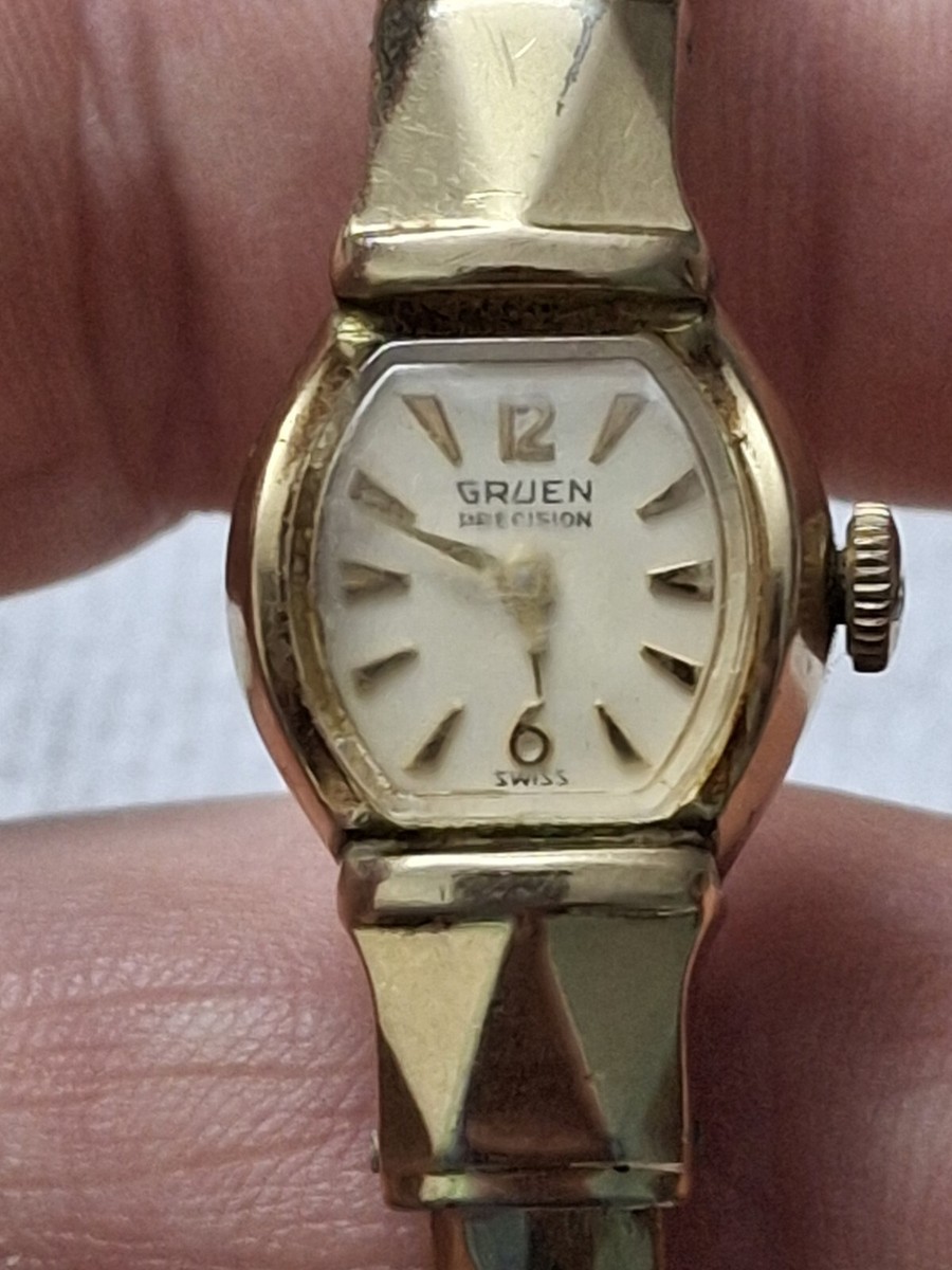 Gold Gruen Precision Cuff Watch Gold Precision by Gruen cuff watch Stampd New | Mercari main image 2