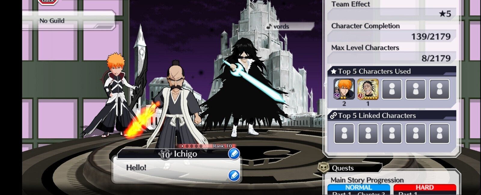 BEATING VERY HARD QUINCY GUILD QUEST! YAMAMOTO VS BALGO LEAD IN GUILD QUEST!  Bleach: Brave Souls! 