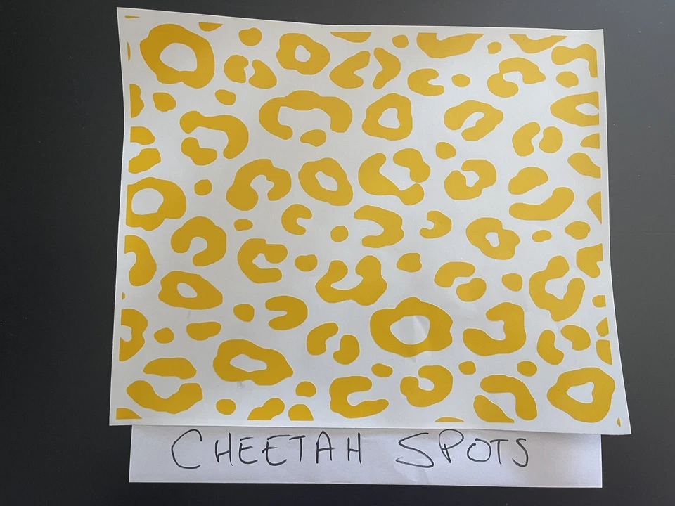 Plantilla de arma de fuego de vinilo Duracoat de alto calor 10" x 12" - estilo manchas de guepardo Foto 2 de 4