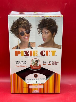 Pixie Cut 100% Virgin Human Hair- Brand New (Choose Shade)