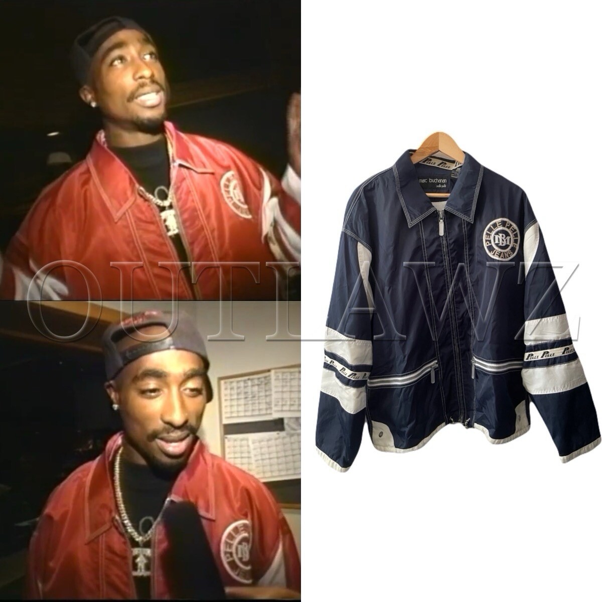 Marc Buchanan Pelle Pelle Windbreaker Jacket **Style Worn By Marc Buchanan Pelle Pelle Windbreaker Jacket **Style Worn By