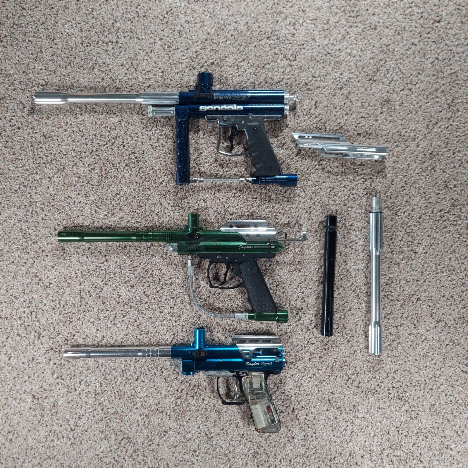 Paintball Gun Lot - Genesis, Agressor, Esprit