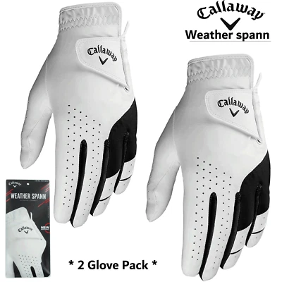 CALLAWAY WETTERSPANN GOLFHANDSCHUHE HERREN GOLFHANDSCHUHE * 2ER-PACK * NEUE GOLFHANDSCHUHE