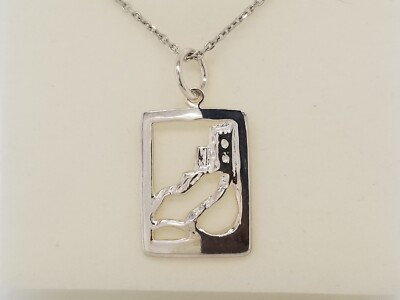 925 Sterling Silver Gioielli del mare Necklace 16'' 4gr T.W