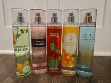 Lot Of 5 Bath And Body Works Mist Spray 8 Fl Oz