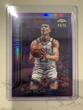 2025-26 Topps Chrome Basketball Tristan Da Silva Purple Refractor /75