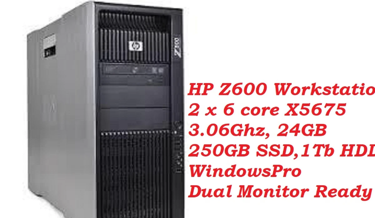 HP Z600 Xeon X5675×2 メモリ60GB ssd120GB HP Z600 Intel Xeon PC Desktops & All-In-One Computers for sale | eBay