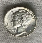 1942 !!Brilliant Uncirculated!!Mercury SILVER Dime Great Details&Color!FREE SHIP
