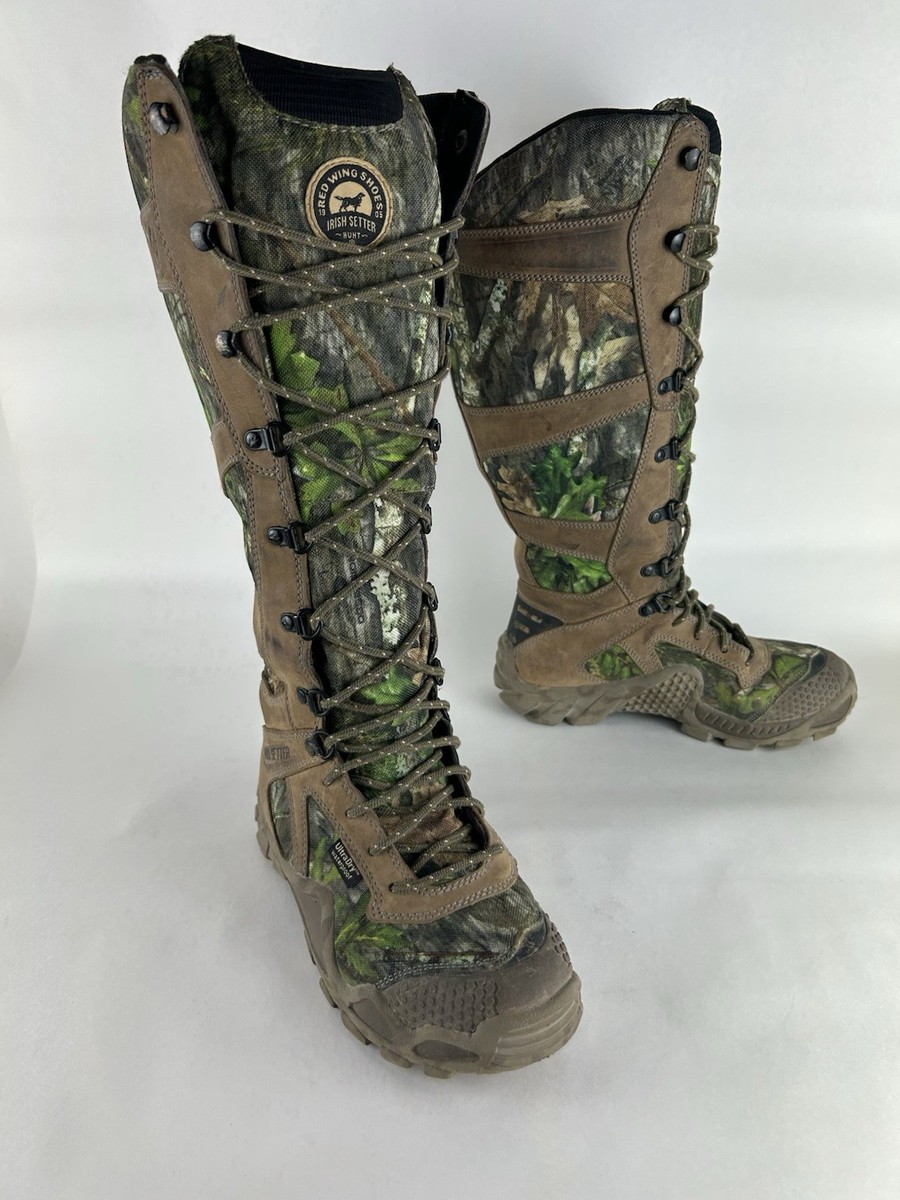 Red Wing Irish Setter Boot Women M Camo VaprTrek 1821 Waterproof Snake  guard