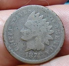 1874===Indian Head Penny--Better Date, Pitting