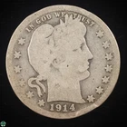 1914-S Barber Head Quarter - Good Details - Mintage of: 264,000 R4.5