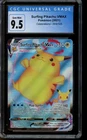 CGC 9.5 GEM MINT Pokemon Surfing Pikachu VMAX Celebrations Ultra Rare 009/025