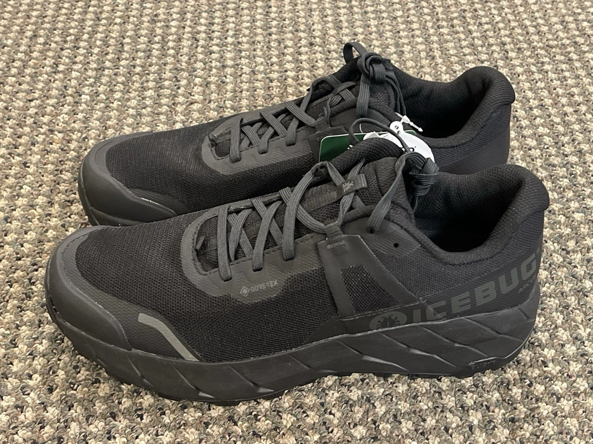 Icebug NewRun BUGrip Running Shoes Men Size 10 Black Green Spiked Winter Sneaker Winter Running Shoes | Icebug main image 4