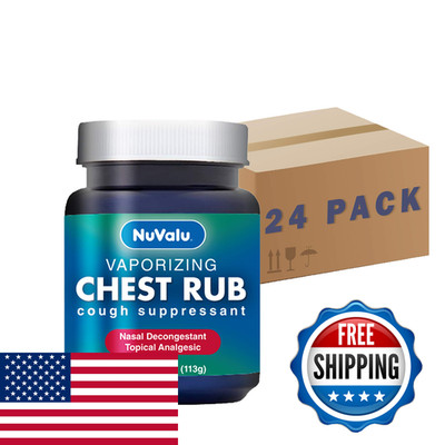 Nuvalu Cough Suppressant Vaporizing Chest Rub Topical Analgesic For Nasal