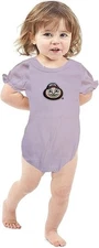 Two Feet Ahead Newborn Bodysuit Creeper Pink Ruffle Ohio State Buckeyes NB