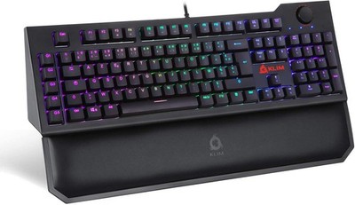 KLIM Vidi Mechanical Keyboard RGB with palm rest (ITA Layout - QWERTY)