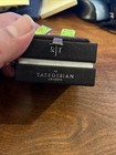 London RT - by Tateossian CL2579 Rhodium / Perspex / Grn/ Square Cufflinks — photo 3