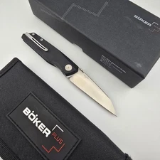 Boker Plus Connector Folding Knife Poltergeist Design 3" D2 Wharncliffe 01BO354