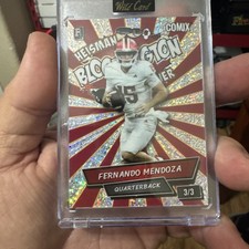 Fernando Mendoza 3/3 Bloomington Heisman Winner 2025 Wild Card Comix 