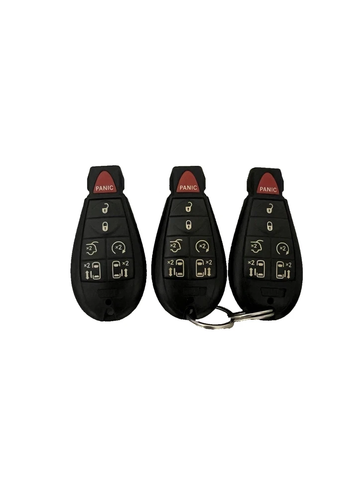 Lot of 3 OEM Chrysler Dodge 7-Button Fobs Keyless Remote Fob IYZ-C01C - Image 3 of 4
