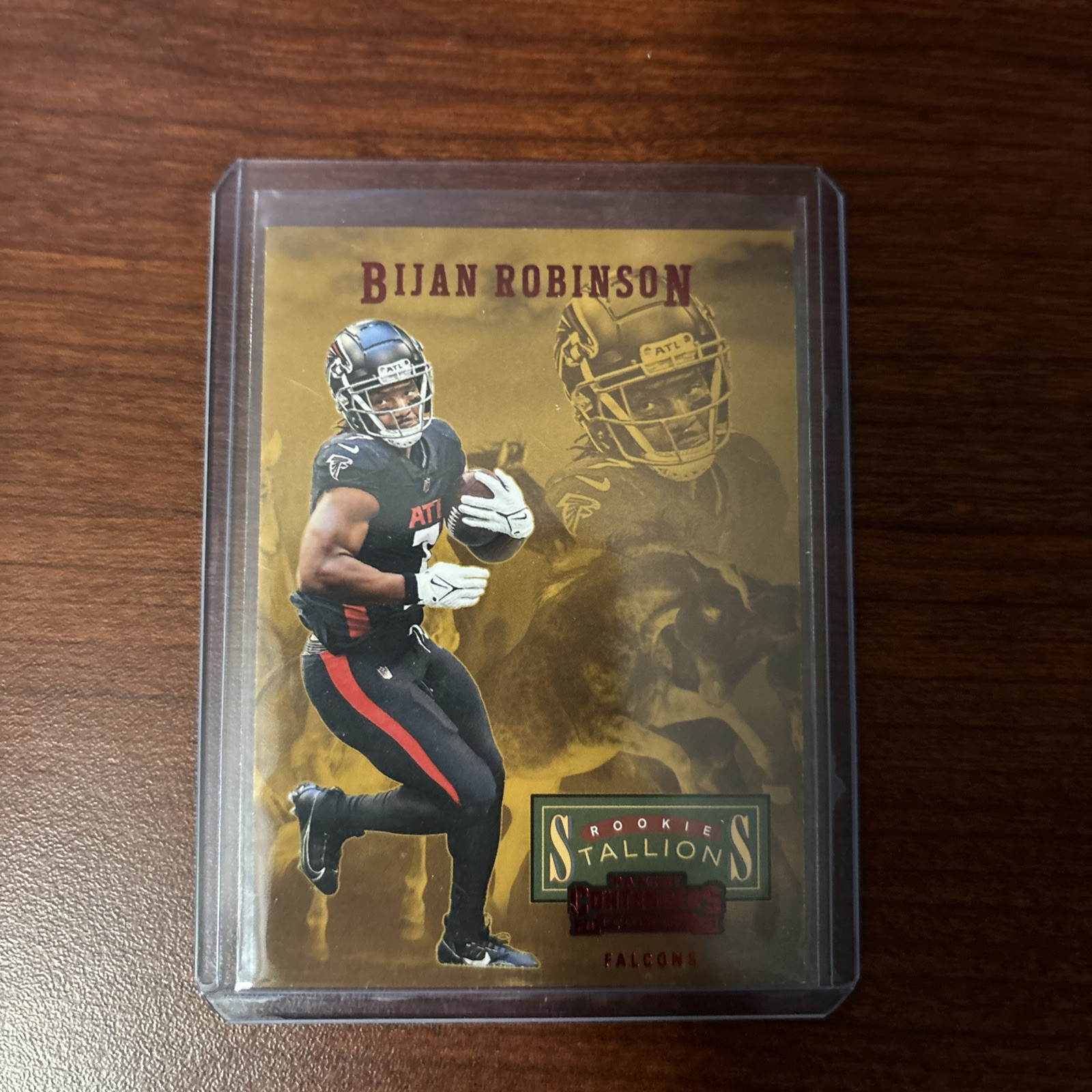 2023 Panini Contenders - Rookie Stallions Red Foil #10 Bijan Robinson (RC)