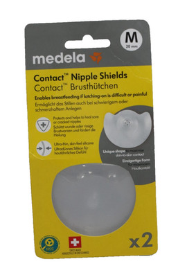Medela Contact Brusthütchen/Silikon/Weiches, M ultradünnes Design/BPA-frei/20mm