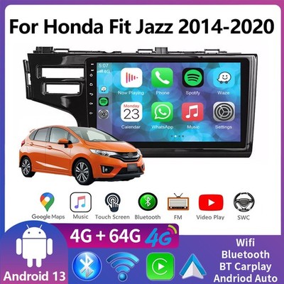 Für Honda Jazz Fit 2014-2020 Android 13 Autoradio Carplay GPS Navi BT FM 4+64GB
