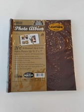 VTG NOS Pioneer 200 Pocket Sewn Leather Bonded Acid Free Photo Album 5x7 Photos