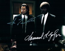 Samuel L Jackson John Travolta signed 8x10 Photo autographed Picture Pic and COA