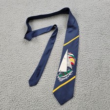 Brooks Brothers Mens Tie 100 Silk Sailboat Graphic Made in USA
