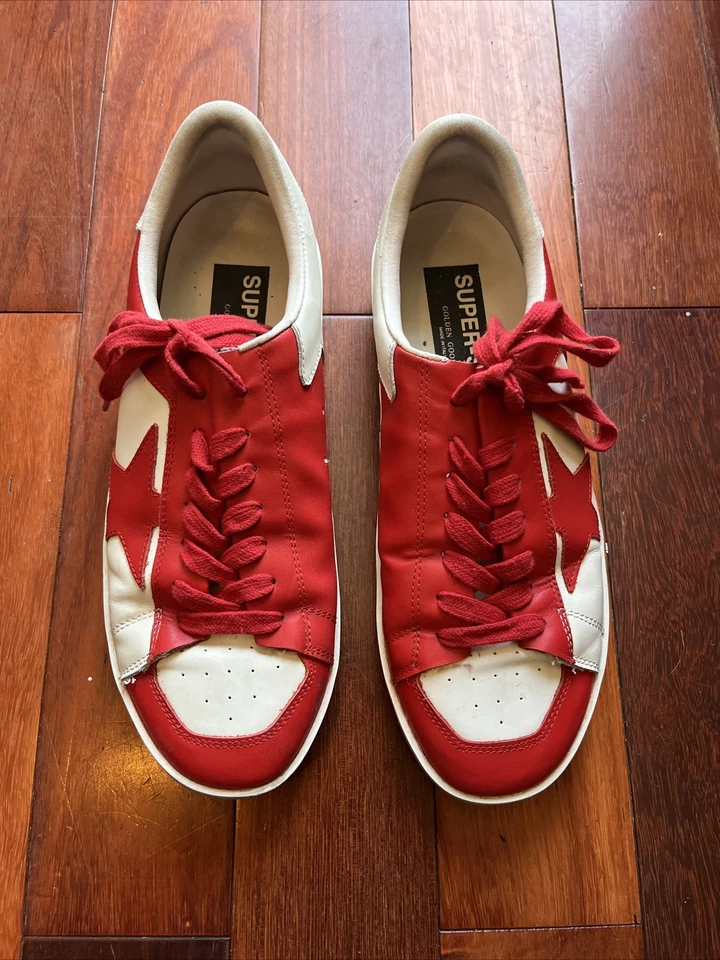 Golden Goose Stardan Red Size 43 EU Good Condition No Box Ships Fast Used - Image 2 of 4