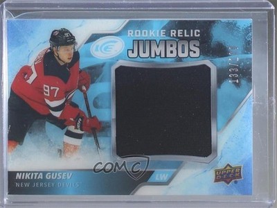 2019-20 Upper Deck Ice Rookie Relic Jumbos 133/199 Nikita Gusev #RRJ-NG RC s3g