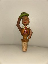 Vintage Wine Cork Bottle Stopper Mechanical Tipping Hat