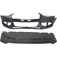 8K0807065AGRU, 8K0807611 New Set of 2 Bumper Covers Fascias Front for Audi Pair