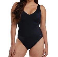 TYR Women's One-Piece Swimsuit Removable Cups, Black - NWT