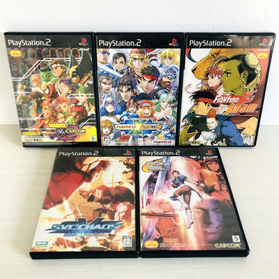 PS2 MARVEL VS. CAPCOM 2 Namco X CAPCOM VS. SNK 2 set of 5