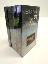 VINTAGE Lot of 4 Sony T-120 VHS Blank Tapes 6HR Premium Grade - NEW SEALED